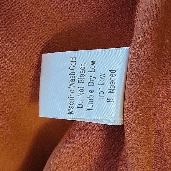 PERCH by Blu Pepper xl sheer button down blouse with crochet at back - Picture 5 of 5